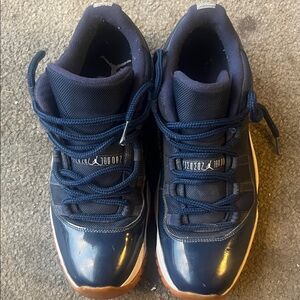 Jordan Navy Blue and White Men's Shoes